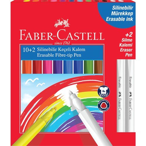 Faber Castell Silinebilir Keçeli Kalem 12 Renk