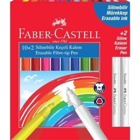 Faber Castell Silinebilir Keçeli Kalem 12 Renk