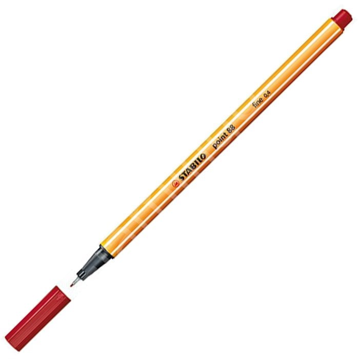 Stabilo Point 88 İnce Uçlu Keçeli  Kalem Koyu Kırmızı