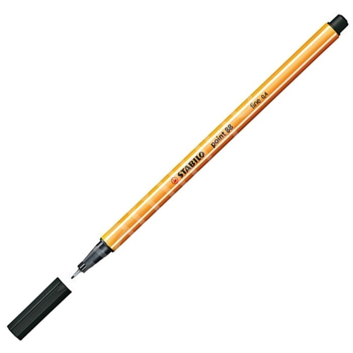 Stabilo Point 88 İnce Uçlu Keçeli  Kalem Siyah