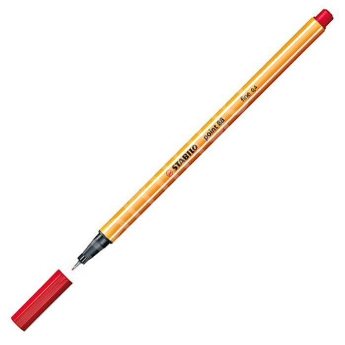 Stabilo Point 88 İnce Uçlu Keçeli  Kalem Kırmızı