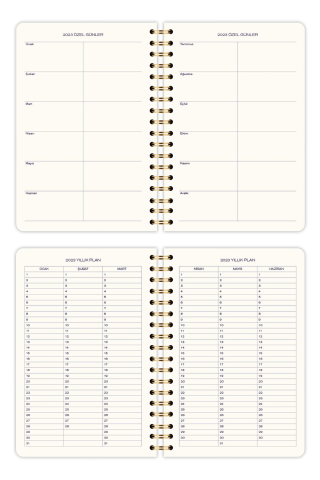 Victoria's Journals 2023 Günlük Spiralli Ajanda 14x20