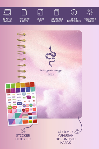 Victoria's Journals 2023 Günlük Spiralli Ajanda 14x20