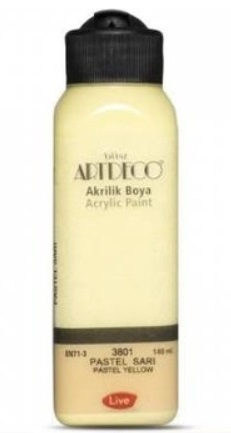 Artdeco Akrilik Boya 140 ML Pastel Sarı Y-070R-3801