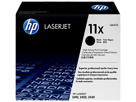 HP 11X Yüksek Kapasiteli Siyah Orijinal LaserJet Toner Kartuşu (Q6511X)