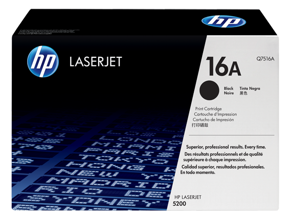 HP 16A Siyah Orijinal LaserJet Toner Kartuşu (Q7516A)