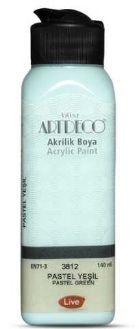 Artdeco Akrilik Boya 140 ML Pastel Yeşil Y-070R-3812