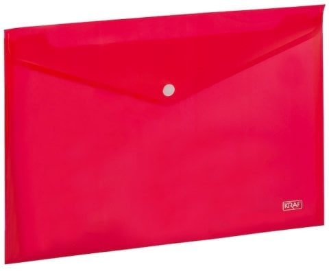 Kraf Çıtçıtlı Zarf A4 Kırmızı