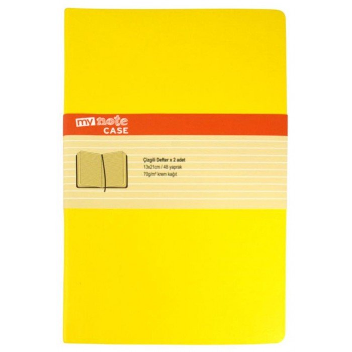 Mynote Case 13x21 Çizgili Defter 48yp.2'li