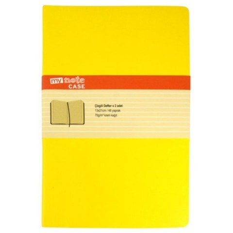 Mynote Case 13x21 Çizgili Defter 48yp.2'li