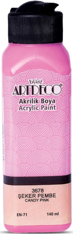 Artdeco Akrilik Boya 140 ML Şeker Pembe Y070R-3678