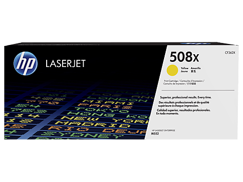 HP 508X Yüksek Kapasiteli Sarı Orijinal LaserJet Toner Kartuşu (CF362X)
