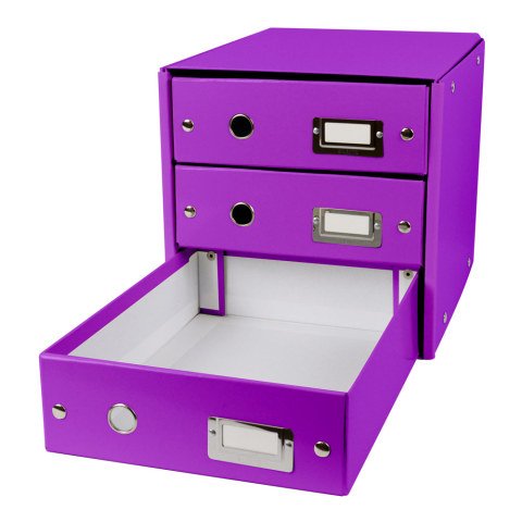 Leitz Wow Evrak Rafı C&S 3 Çekmece 60480062 Mor
