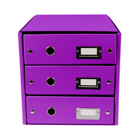 Leitz Wow Evrak Rafı C&S 3 Çekmece 60480062 Mor