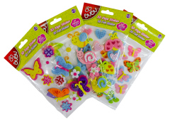 Bu-Bu 3D Keçe Sticker Çiçek+Hayvan Modelleri