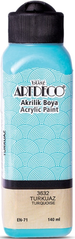 Artdeco Akrilik Boya 140 ML Turkuaz Y070R-3632