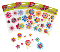 Bu-Bu 3D Keçe Sticker Çiçek Modelleri