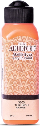 Artdeco Akrilik Boya 140 ML Turuncu Y070R-3603
