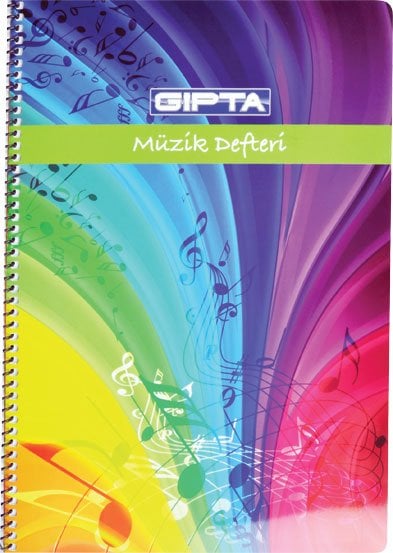 Gıpta Müzik Defteri Rehber Çizgili A4 40yp.