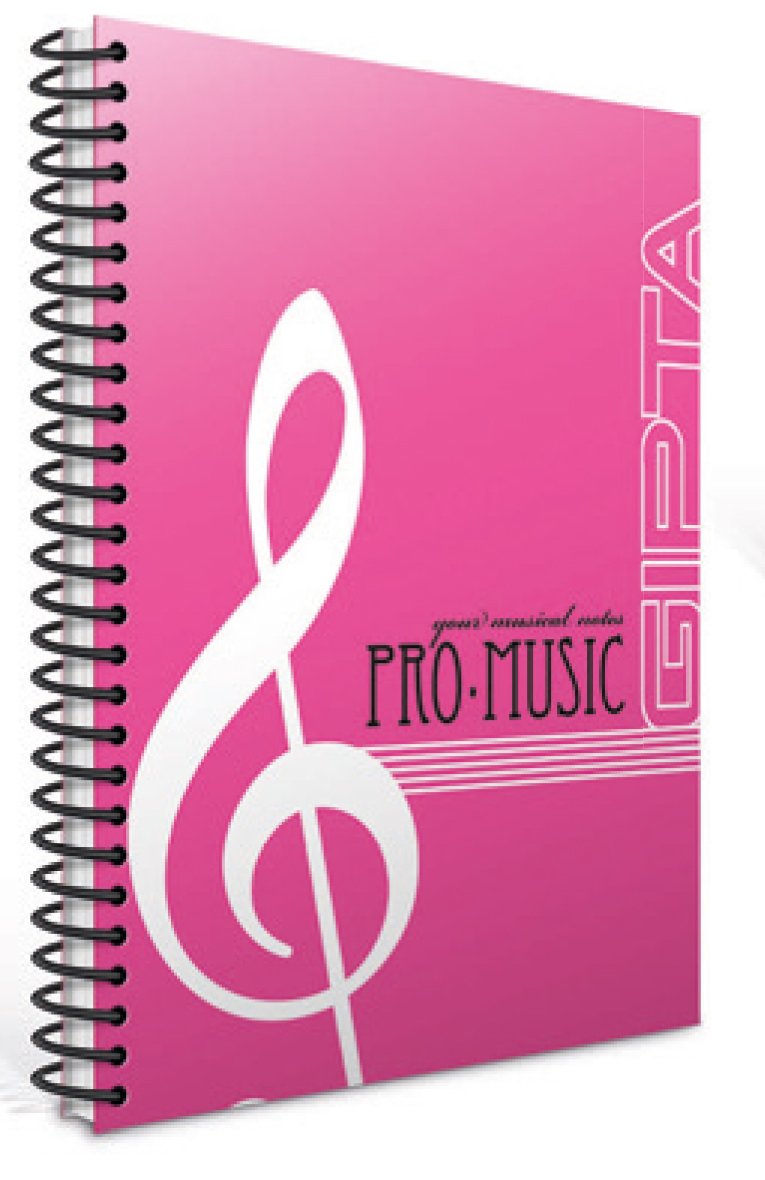 Gıpta Müzik Defteri Spiralli PP Kapak A4 40yp.