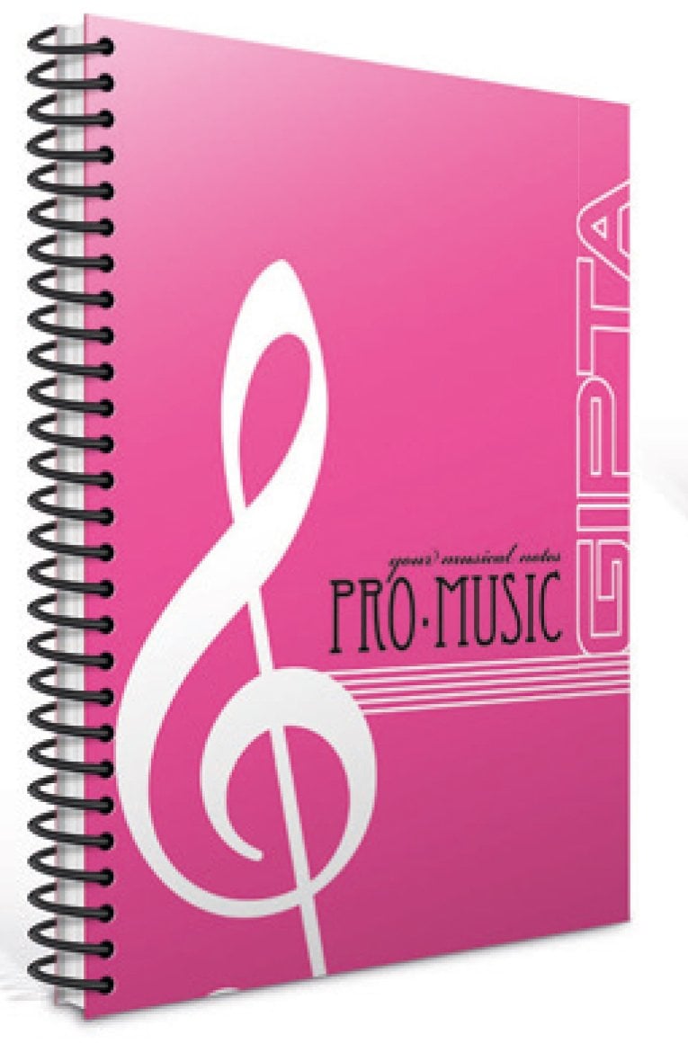 Gıpta Müzik Defteri Spiralli PP Kapak A4 40yp.