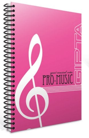 Gıpta Müzik Defteri Spiralli PP Kapak A4 40yp.