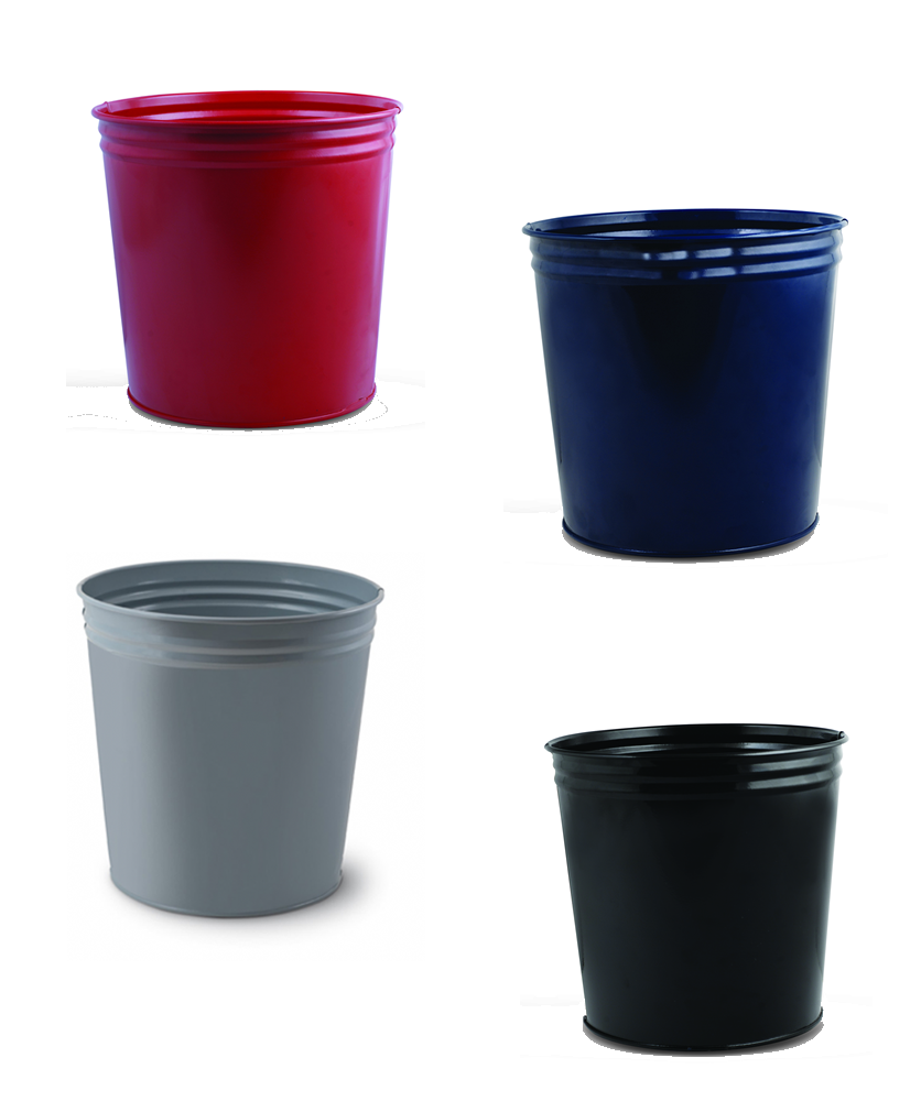 Mas Çöp Kovası Metal 10 Lt. Gri