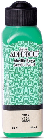 Artdeco Akrilik Boya 140 ML Yeşil Y070R-3612