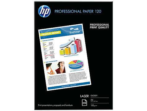 HP Professional Parlak Lazer Kağıdı 120 g/m², 250 yaprak/A4/210 x 297 mm (CG964A)