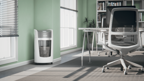 Leitz IQ OptiMax Office Mikro Kesim 8360 Evrak İmha Makinesi P5 35L