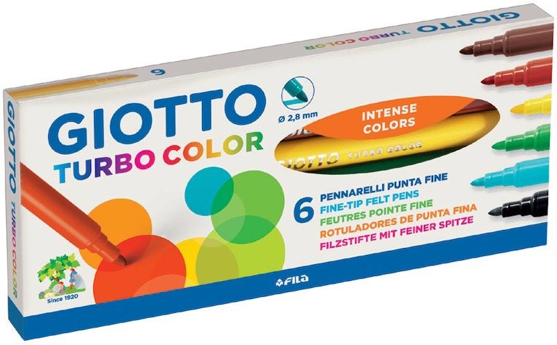 Giotto Keçeli Kalem Turbo Color 6 Renk