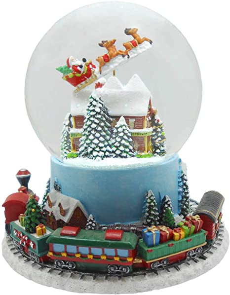 Müzikli Biblo Noel Baba Ve Müzikli Tren Müzikli Su Küresi No:61012