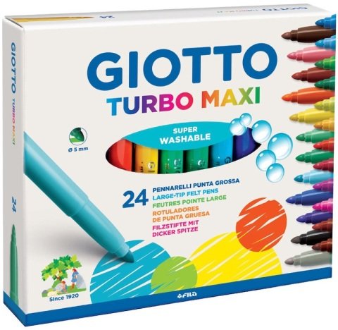 Giotto Turbo Maxi Keçeli Kalem 24 Renk