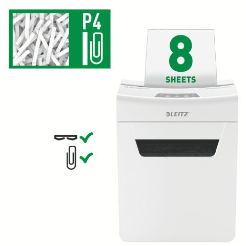 Leitz IQ Protect 8091 Evrak İmha Makinesi 8X P4 EU