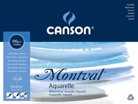 Canson Montval 24x32 Suluboya Blok 300gr. 100'lü