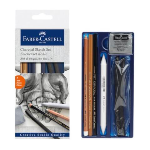 Faber Castell Charcoal Sketch Kömür Eskiz Seti