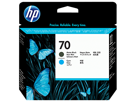 HP 70 Mat Siyah ve Camgöbeği Baskı Kafası (C9404A)