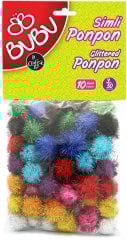 Bu-Bu 3 cm Karma Simli Ponpon