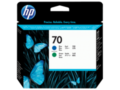HP 70 Mavi ve Yeşil DesignJet Baskı Kafası (C9408A)
