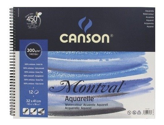 Canson Montval Spiralli Blok 32x41 300gr.12 Sayfa