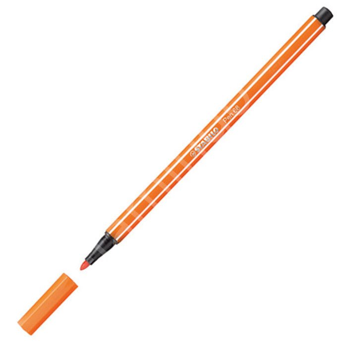 Stabilo Pen 68 Keçeli Kalem Açık Alev Kırmızı