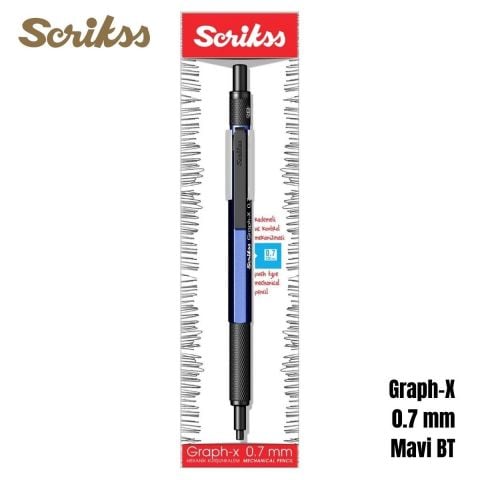 Scrikss Graph-X Mekanik Kurşun Kalem 0.7 Mavi