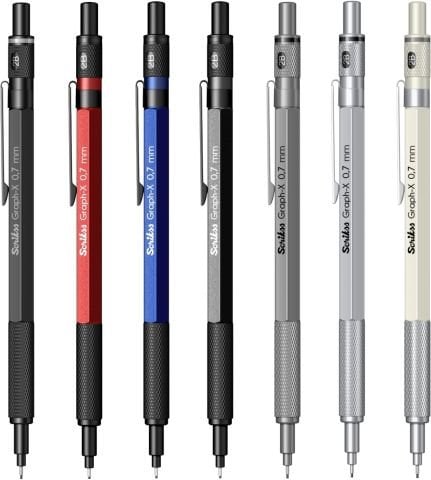 Scrikss Graph-X Mekanik Kurşun Kalem 0.7 Mat Beyaz