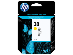 HP 38 Yellow Pigment Original Ink Cartridge (C9417A)