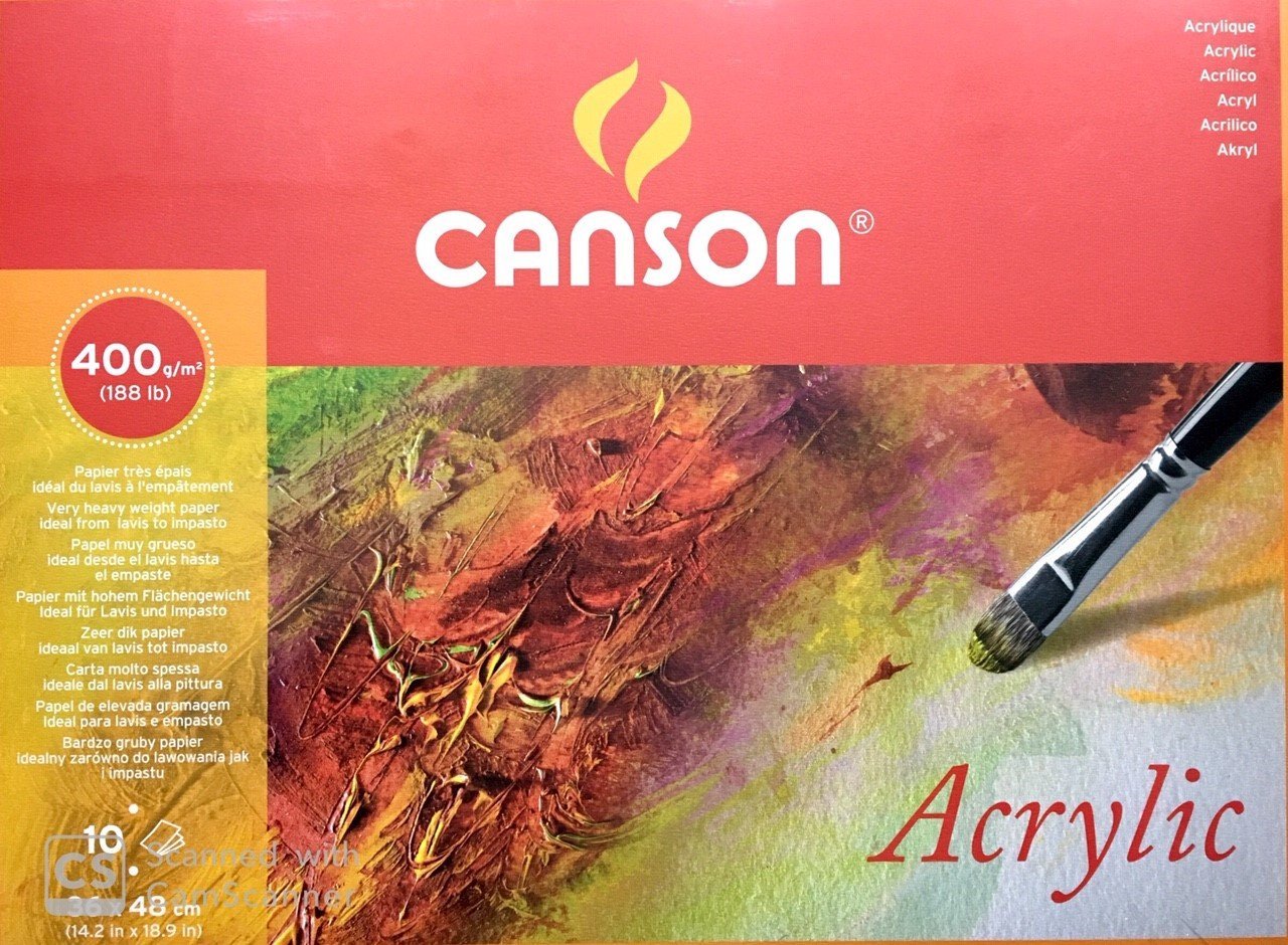 Canson Akrilik Blok 36x48 400gr. 10 Sayfa