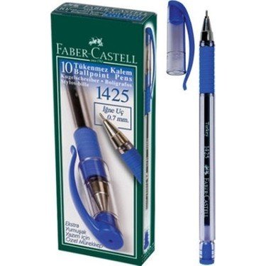 Faber Castell 1425 Tükenmez Kalem Mavi 10'lu