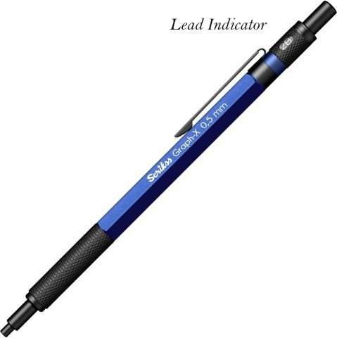 Scrikss Graph-X Mekanik Kurşun Kalem 0.5 Mavi