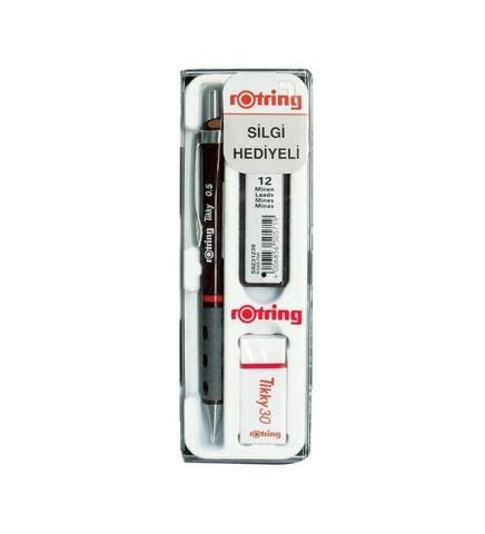 Rotring TIKKY Mekanik Kurşun Kalem Okul Seti 0.5 Bordo