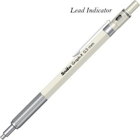 Scrikss Graph-X Mekanik Kurşun Kalem 0.5 Mat Beyaz