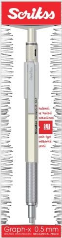 Scrikss Graph-X Mekanik Kurşun Kalem 0.5 Mat Beyaz
